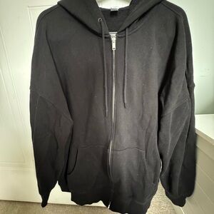 Old Navy Black Zip-Up Sweater
